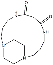 9,12-Ethano-1,5,9,12-tetraazacyclopentadecane-2,4-dione 结构式