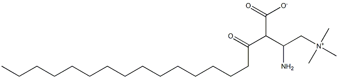 DL-Palmitoylaminocarnitine 结构式