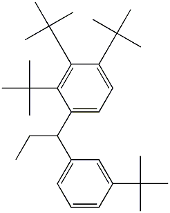 1-(2,3,4-Tri-tert-butylphenyl)-1-(3-tert-butylphenyl)propane 结构式