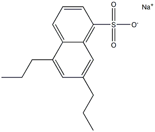 5,7-Dipropyl-1-naphthalenesulfonic acid sodium salt 结构式