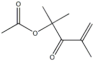 2,4-Dimethyl-4-acetoxy-1-penten-3-one 结构式