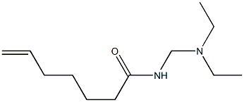 N-[(Diethylamino)methyl]-6-heptenamide 结构式