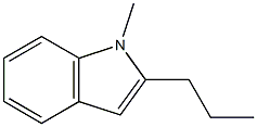 1-Methyl-2-propyl-1H-indole 结构式