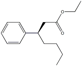 [R,(-)]-3-Phenylheptanoic acid ethyl ester 结构式