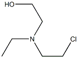 2-(2-Chloroethylethylamino)ethanol 结构式