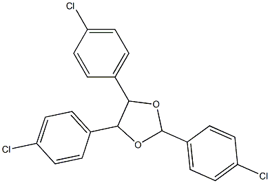 2,4,5-Tris(4-chlorophenyl)-1,3-dioxolane 结构式