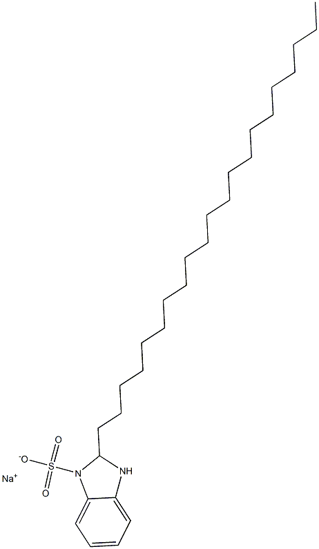 2,3-Dihydro-2-henicosyl-1H-benzimidazole-1-sulfonic acid sodium salt 结构式