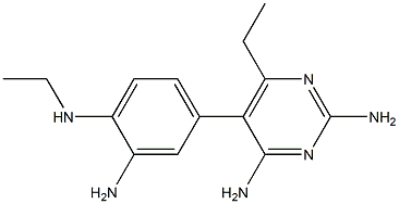 2,4-Diamino-6-ethyl-5-(3-amino-4-(ethylamino)phenyl)pyrimidine 结构式