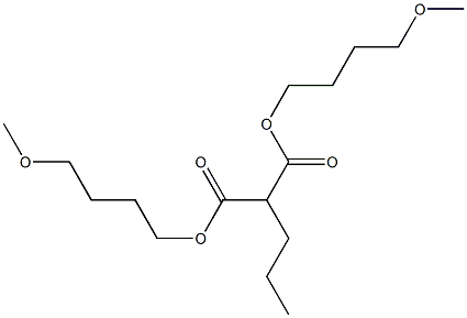 Propylmalonic acid bis(4-methoxybutyl) ester 结构式