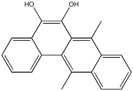 5,6-Dihydroxy-7,12-dimethylbenz[a]anthracene 结构式