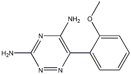 6-(2-Methoxyphenyl)-1,2,4-triazine-3,5-diamine 结构式