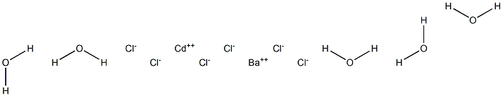 Barium cadmium hexachloride pentahydrate 结构式