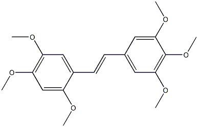 (E)-2,3',4,4',5,5'-Hexamethoxystilbene 结构式