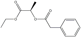 [R,(+)]-2-[(Phenylacetyl)oxy]propionic acid ethyl ester 结构式