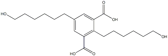 2,5-Bis(6-hydroxyhexyl)isophthalic acid 结构式