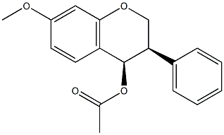 CIS-7-Methoxyisoflavan-4-ol acetate 结构式