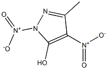 3-Methyl-1,4-dinitro-1H-pyrazol-5-ol 结构式