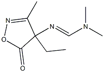 3-Methyl-4-ethyl-4-[[(dimethylamino)methylene]amino]isoxazol-5(4H)-one 结构式