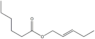 Hexanoic acid 2-pentenyl ester 结构式