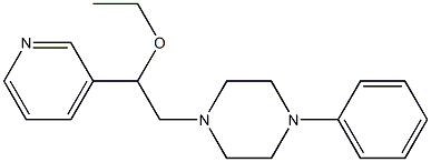 1-[2-Ethoxy-2-(3-pyridinyl)ethyl]-4-phenylpiperazine 结构式