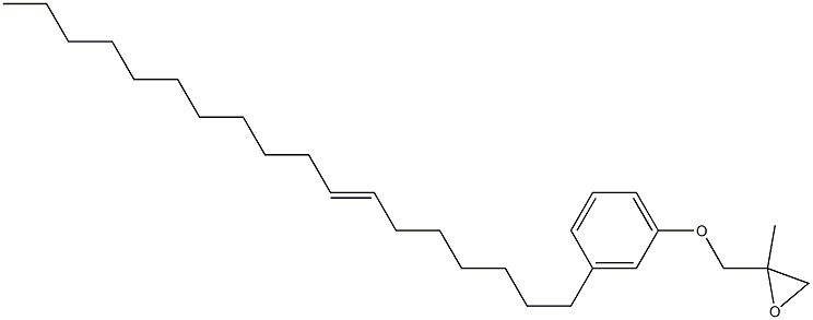 3-(7-Octadecenyl)phenyl 2-methylglycidyl ether 结构式