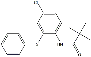 N-(4-Chloro-2-(phenylthio)phenyl)-2,2-dimethylpropionamide 结构式