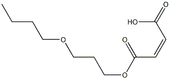 Maleic acid hydrogen 1-(3-butoxypropyl) ester 结构式