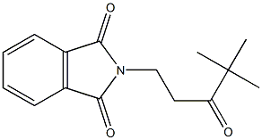 2-(3-Oxo-4,4-dimethylpentyl)-2H-isoindole-1,3-dione 结构式