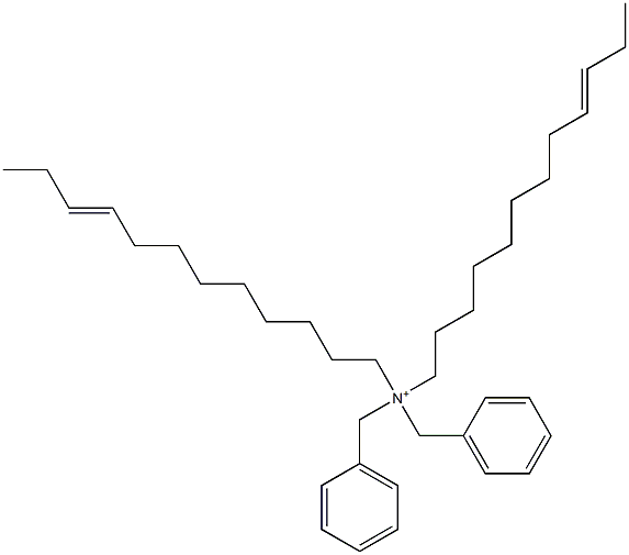 Di(9-dodecenyl)dibenzylaminium 结构式
