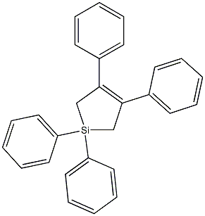 1,1-Diphenyl-3,4-diphenyl-1-sila-3-cyclopentene 结构式