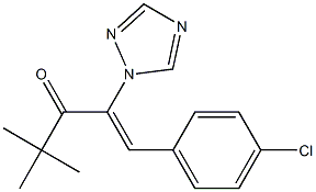 1-(4-Chlorophenyl)-4,4-dimethyl-2-(1H-1,2,4-triazol-1-yl)-1-penten-3-one 结构式