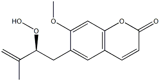 6-[(2S)-2-Hydroperoxy-3-methyl-3-butenyl]-7-methoxycoumarin 结构式