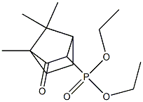 4,7,7-Trimethyl-3-oxobicyclo[2.2.1]heptan-2-ylphosphonic acid diethyl ester 结构式