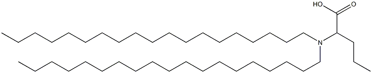 2-(Dinonadecylamino)valeric acid 结构式