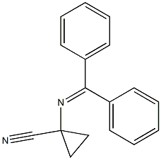 1-[(Diphenylmethylene)amino]cyclopropanecarbonitrile 结构式