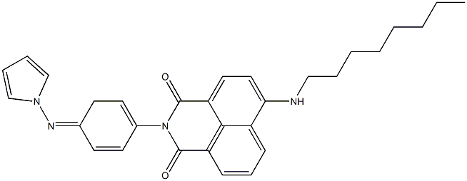 6-(Octylamino)-2-[4-pyrrolizinophenyl]-2H-benzo[de]isoquinoline-1,3-dione 结构式