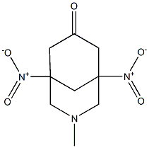 1,5-Dinitro-3-methyl-3-azabicyclo[3.3.1]nonan-7-one 结构式