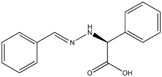 [S,(+)]-(2-Benzylidenehydrazino)phenylacetic acid 结构式