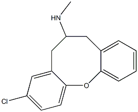 3-Chloro-6,7-dihydro-N-methyl-5H-dibenz[b,g]oxocin-6-amine 结构式