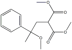 2-[2-Phenyl-2-methoxypropyl]malonic acid dimethyl ester 结构式