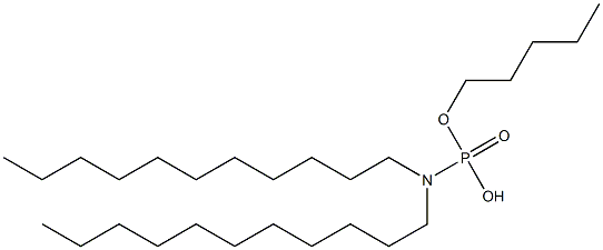 N,N-Diundecylamidophosphoric acid hydrogen pentyl ester 结构式