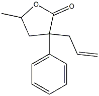 3-Allyl-3-phenyl-5-methyltetrahydrofuran-2-one 结构式