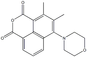 4,5-Dimethyl-6-morpholino-1H,3H-naphtho[1,8-cd]pyran-1,3-dione 结构式