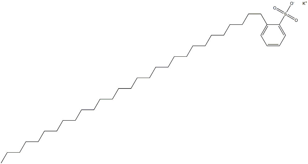 2-Nonacosylbenzenesulfonic acid potassium salt 结构式