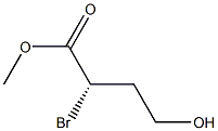 (S)-2-Bromo-4-hydroxybutyric acid methyl ester 结构式