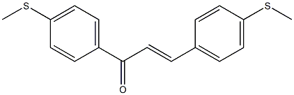 (E)-4,4'-Bis(methylthio)chalcone 结构式