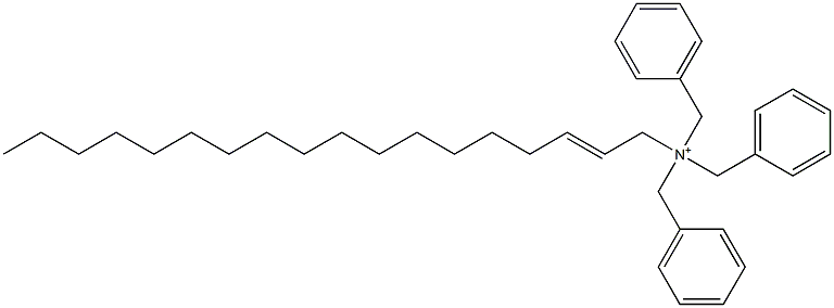 (2-Octadecenyl)tribenzylaminium 结构式