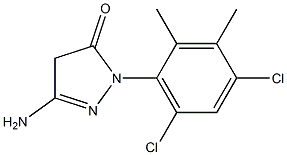 3-Amino-1-(4,6-dichloro-2,3-dimethylphenyl)-5(4H)-pyrazolone 结构式