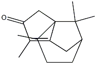 4,5,6,7,8-Pentahydro-1,4,9,9-tetramethyl-3aH-3a,7-methanoazulen-2(3H)-one 结构式