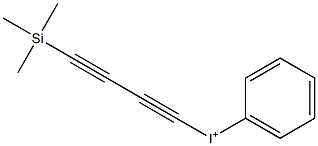 Phenyl(4-trimethylsilyl-1,3-butadiynyl)iodonium 结构式